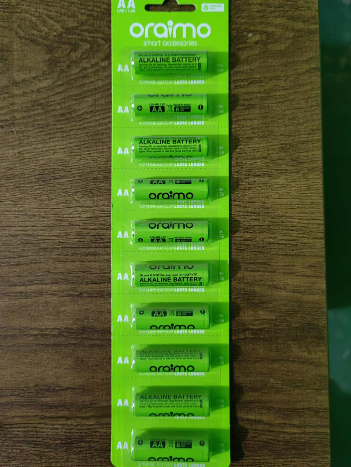 oraimo Battery LR6 10 unidades Célula seca