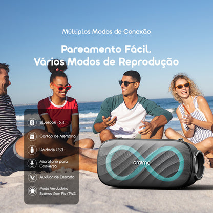 oraimo SpaceBox Pro Caixa de Som Sem Fio de 80W