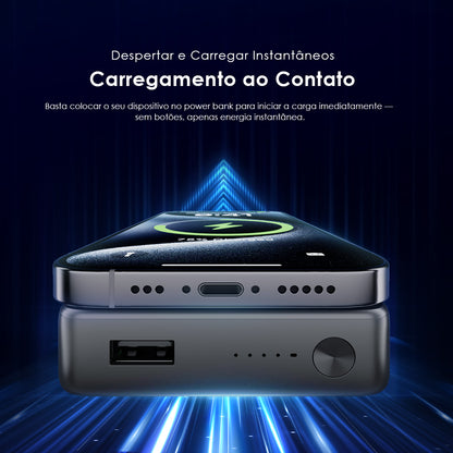 oraimo MagPower 15 Power Bank de 10000mAh com Carregamento Sem Fio e com Fio