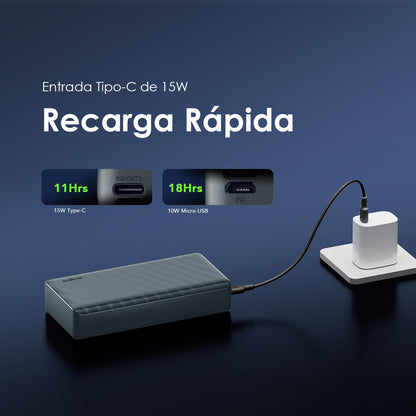oraimo PowerBox 300 Lit Bateria externa de 30000mAh e 15W