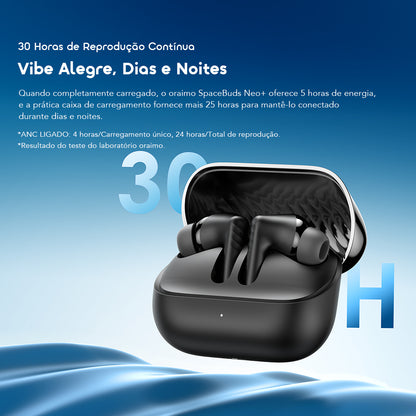 oraimo SpaceBuds Neo+ Fones de Ouvido ANC com Áudio Espacial True Wireless