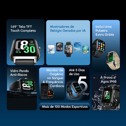 oraimo Watch 6 Pro Mostradores de Relógio Gerados por IA - smartwatch