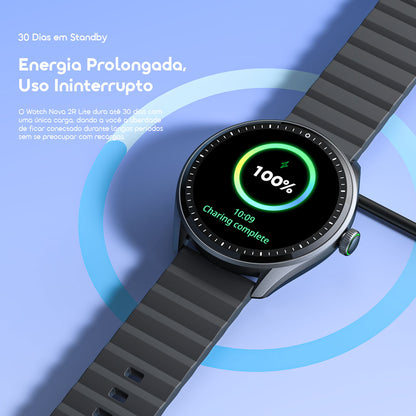 oraimo Watch Nova 2R Lite Relógio inteligente com ecrã AMOLED de 1,43" e bateria com duração até 30 dias em modo de espera