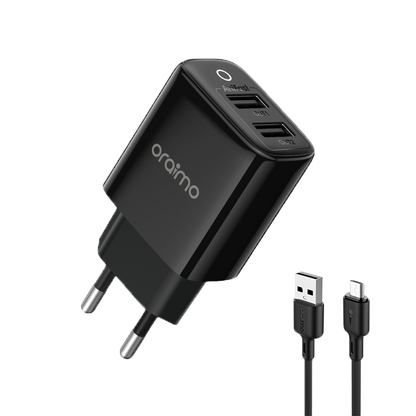 oraimo Firefly 2U 12W Kit Carregador de Parede