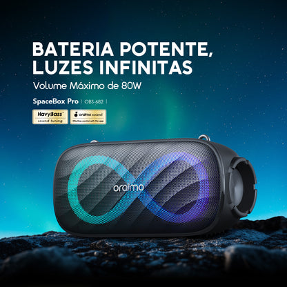 oraimo SpaceBox Pro Caixa de Som Sem Fio de 80W