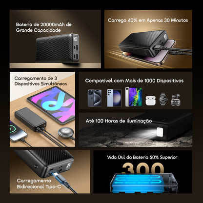 oraimo Traveler 15 Power Bank de 20000mAh
