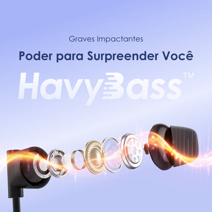 oraimo Necklace Lite Auriculares Sem Fio com Vibração para Chamadas