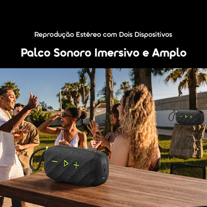 oraimo SpaceBox Active Coluna de Som Portátil Sem Fios Personalizável com FM de 25W de Potência