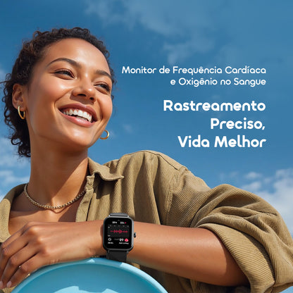 oraimo Watch Nova 2 Lite Relógio inteligente com ecrã a cores AMOLED totalmente sensível ao toque de 1,93 polegadas