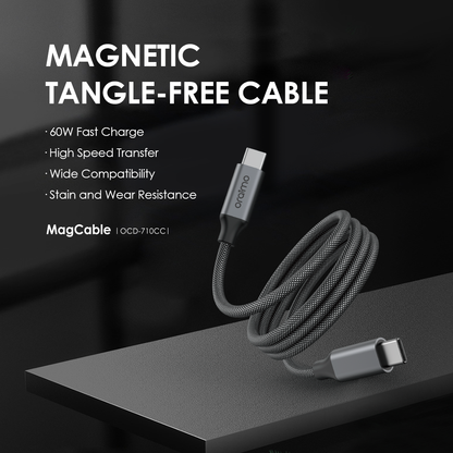 oraimo MagCable 1M 60W Type-C to Type-C Data Cable