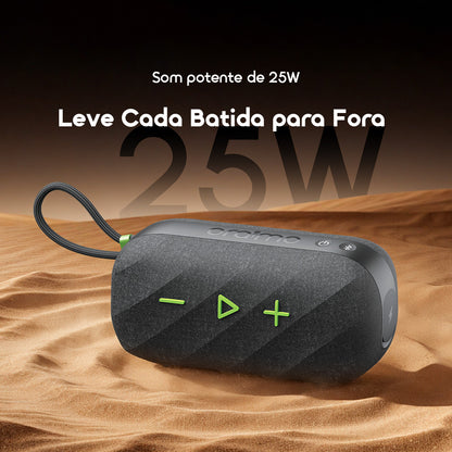 oraimo SpaceBox Active Coluna de Som Portátil Sem Fios Personalizável com FM de 25W de Potência