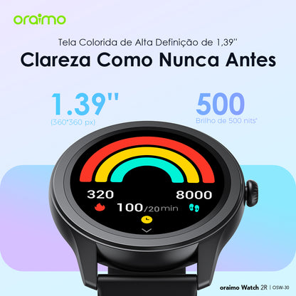 oraimo Watch 2R 1.39'' TFT IP68 Relógio Inteligente