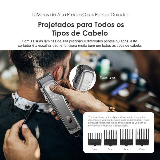 oraimo SmartClipper2 Máquina de Cortar Cabelo Profissional