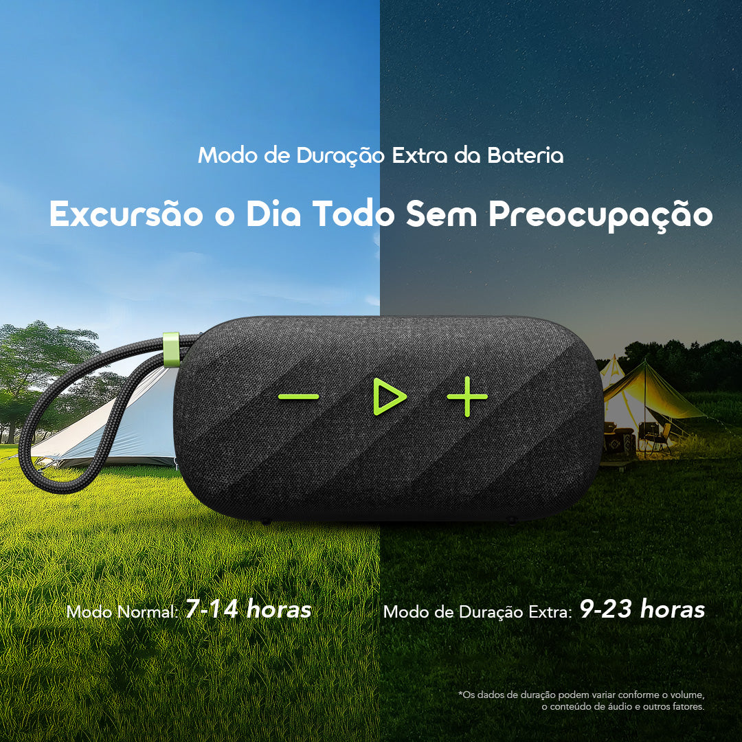 oraimo SpaceBox Active Coluna de Som Portátil Sem Fios Personalizável com FM de 25W de Potência