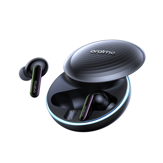 oraimo SpaceBuds Auriculares híbridos sem fios ANC True Wireless Prompt de voz personalizado