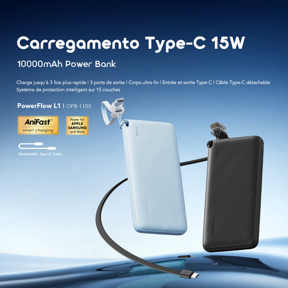oraimo 10000mAh Power Bank PowerFlow L1 fino e eficiente