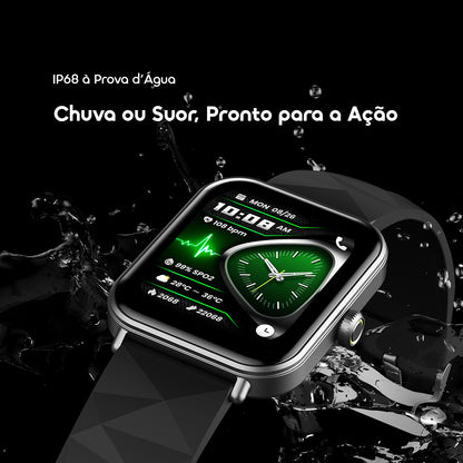 oraimo Watch Nova 2 Lite Relógio inteligente com ecrã a cores AMOLED totalmente sensível ao toque de 1,93 polegadas