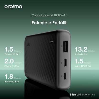 oraimo Slice Link 10000mAh 12W Acumulador