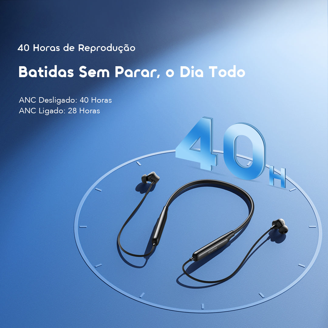 oraimo Necklace 5 Tahsan tuned noise cancellation long playtime wireless earphone