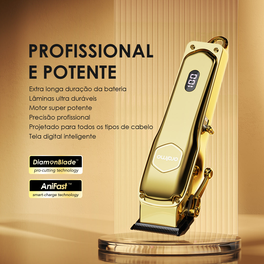 oraimo Smart Clipper 2 Gold Cortador de Cabelo Profissional