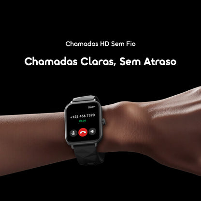 oraimo Watch Nova 2 Lite Relógio inteligente com ecrã a cores AMOLED totalmente sensível ao toque de 1,93 polegadas