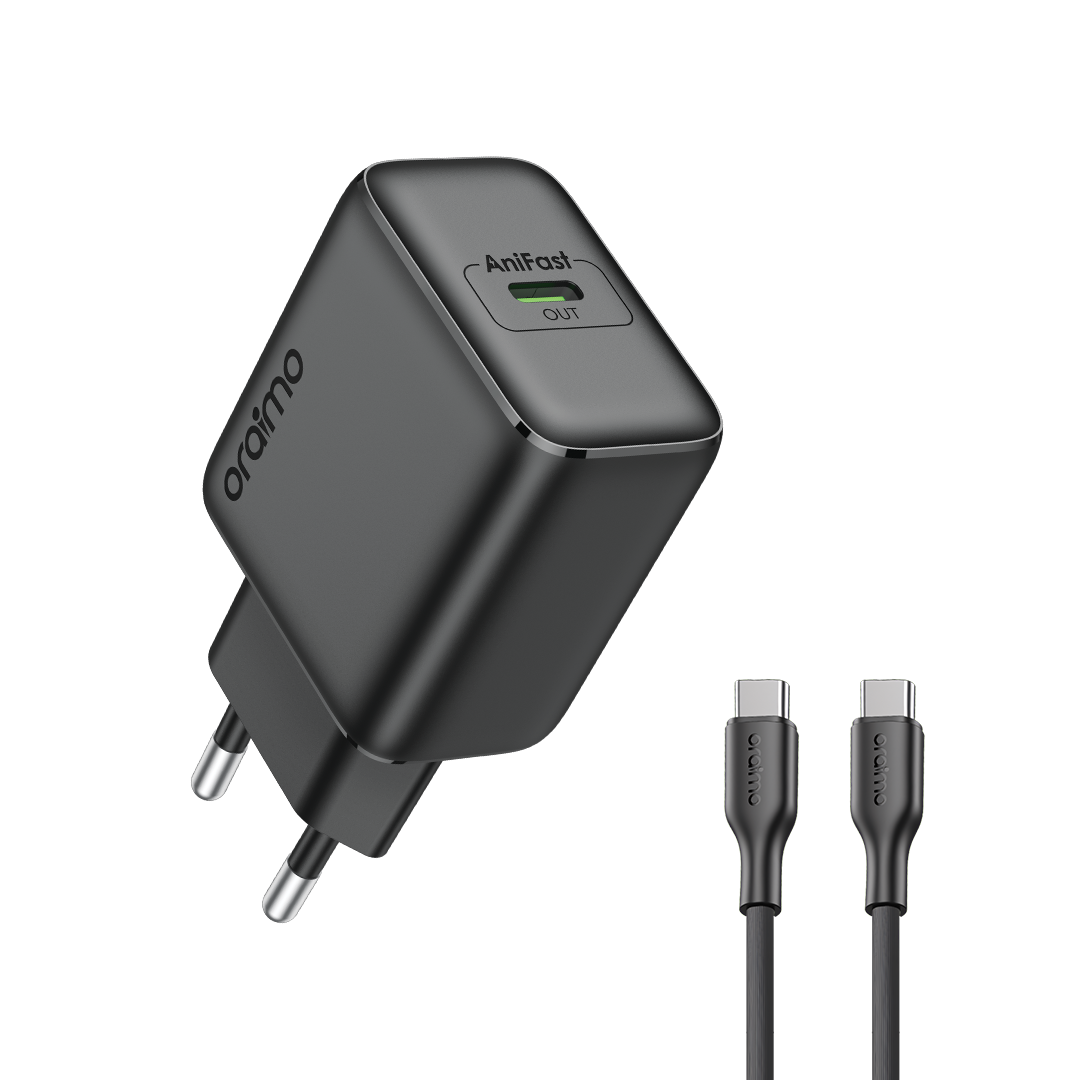 oraimo PowerGaN 251 25W GaN Fast Mini Charger Set