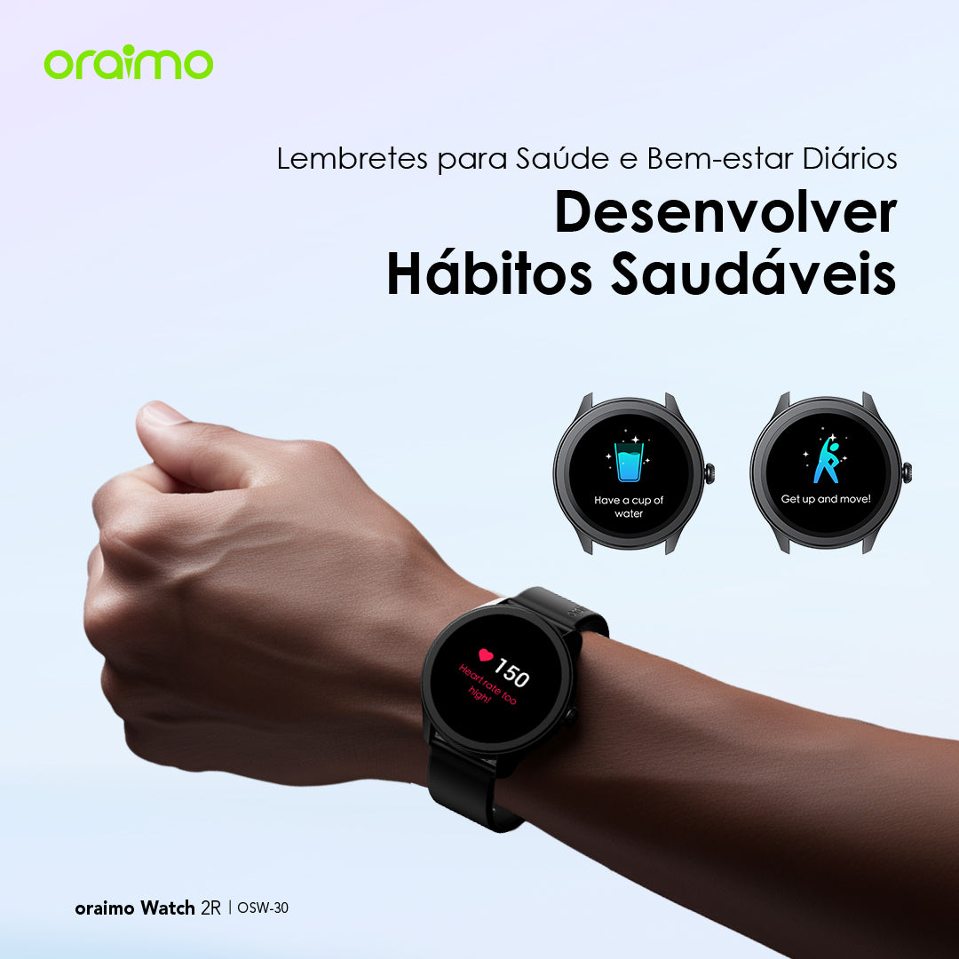 oraimo Watch 2R 1.39'' TFT IP68 Relógio Inteligente