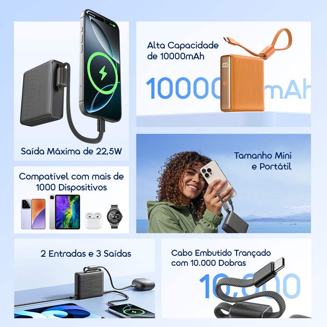 oraimo PowerNova L11 Power Bank de 10000mAh