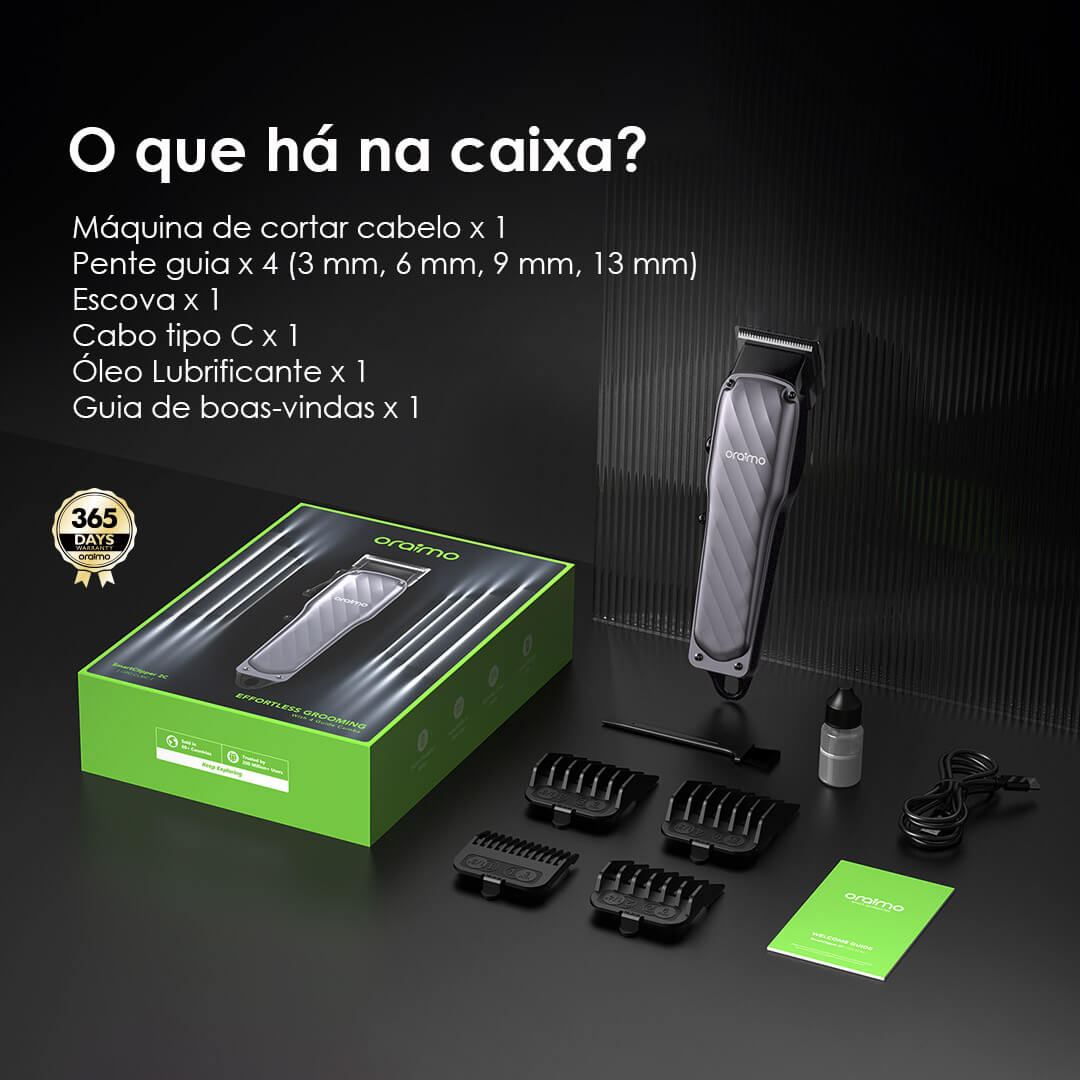 oraimo SmartClipper 2C Máquina de Cortar Cabelo Profissional