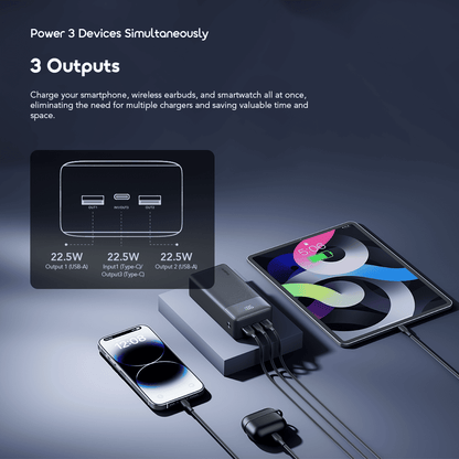 oraimo PowerNova Q31 Bateria externa de 30000mAh com carregamento rápido de 22,5W