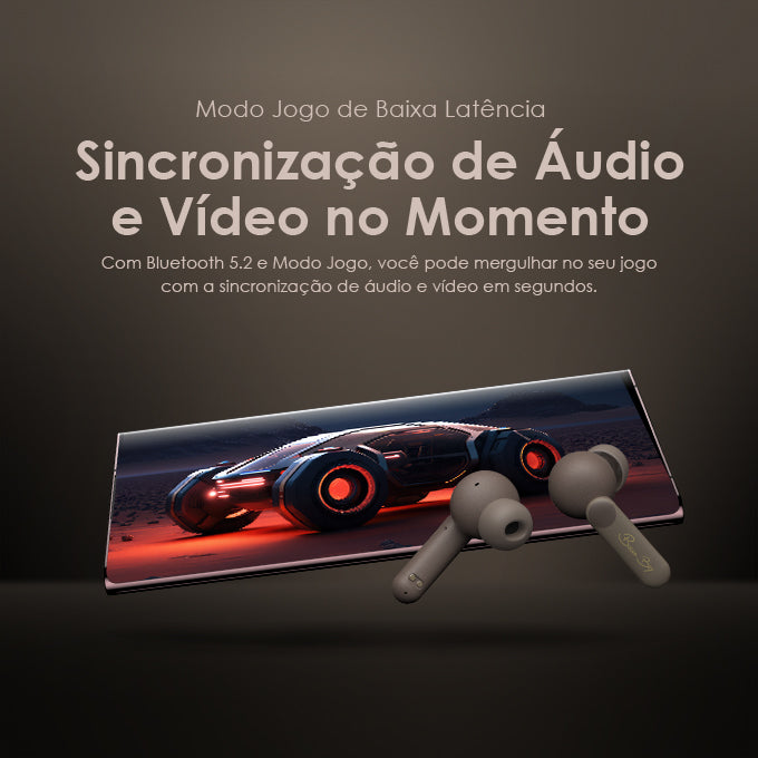 oraimo SpacePods ANC x Burna Boy Auriculares Fones de Ouvido verdadeiro sem fio