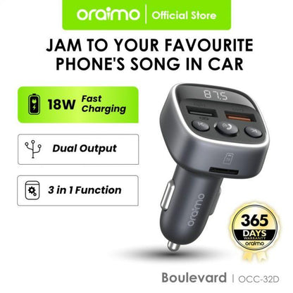 oraimo Boulevard 18W Carregador de Carro