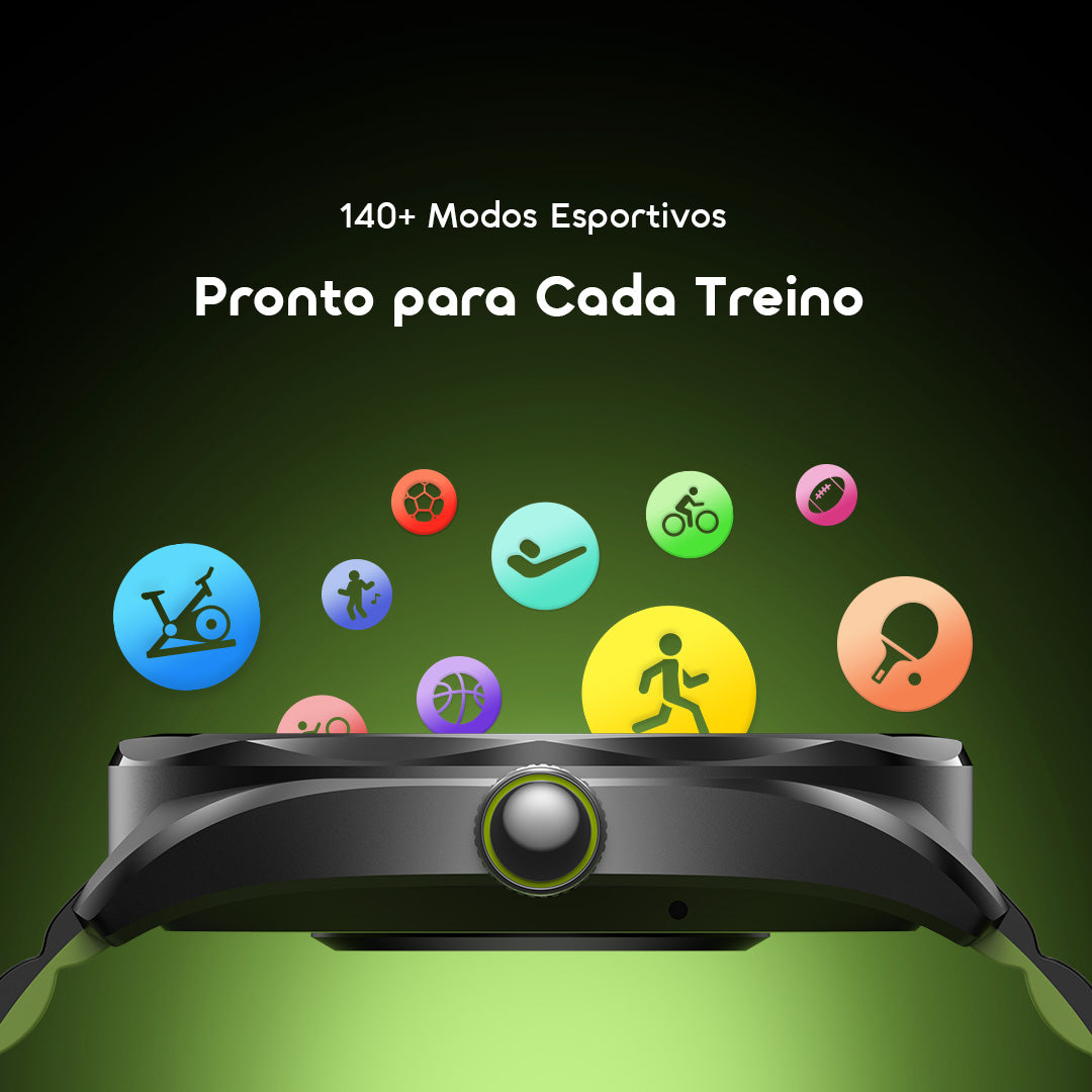 oraimo Watch Nova 2R Relógio inteligente com ecrã AMOLED de 1,43" e autonomia de 35 dias em modo de espera
