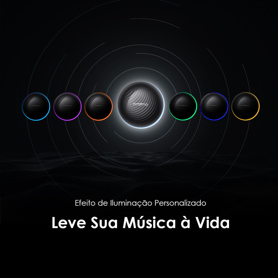 oraimo SpaceBuds Auriculares híbridos sem fios ANC True Wireless Prompt de voz personalizado