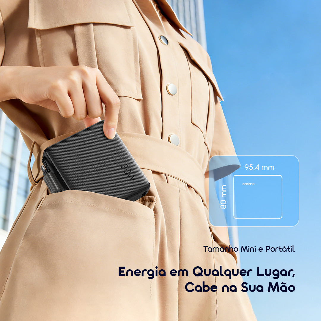 oraimo PowerNova L21 Bateria externa de 20000mAh 30W