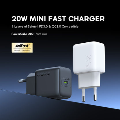 oraimo PowerCube 202 EU Type 20W Compatible Charger Kit