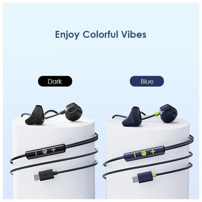 oraimo Halo Airy Tipo-C Fones de Ouvido Semi-Intra-Auriculares com Fio