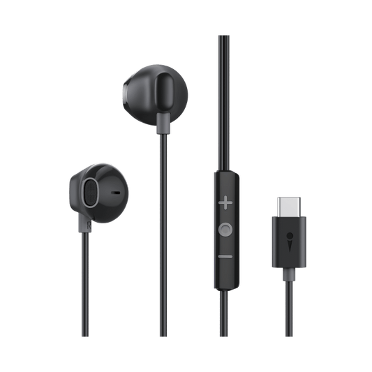 oraimo Halo Airy Tipo-C Fones de Ouvido Semi-Intra-Auriculares com Fio