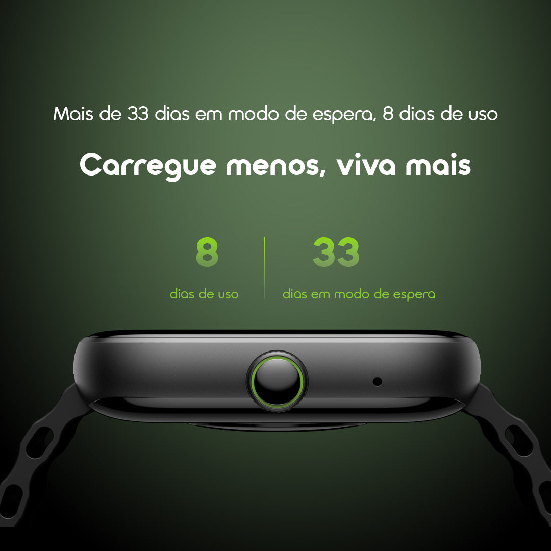 oraimo Watch 6 Relógio inteligente com monitor de ritmo cardíaco e oxigénio no sangue com ecrã TFT de 2,04"
