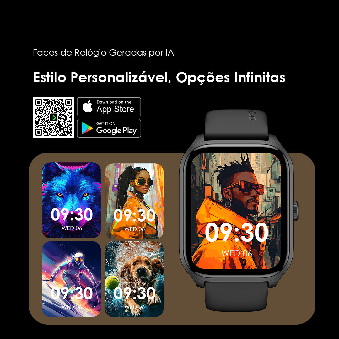 oraimo Watch 5 Lite 2.01" HD IP68 Smart Watch