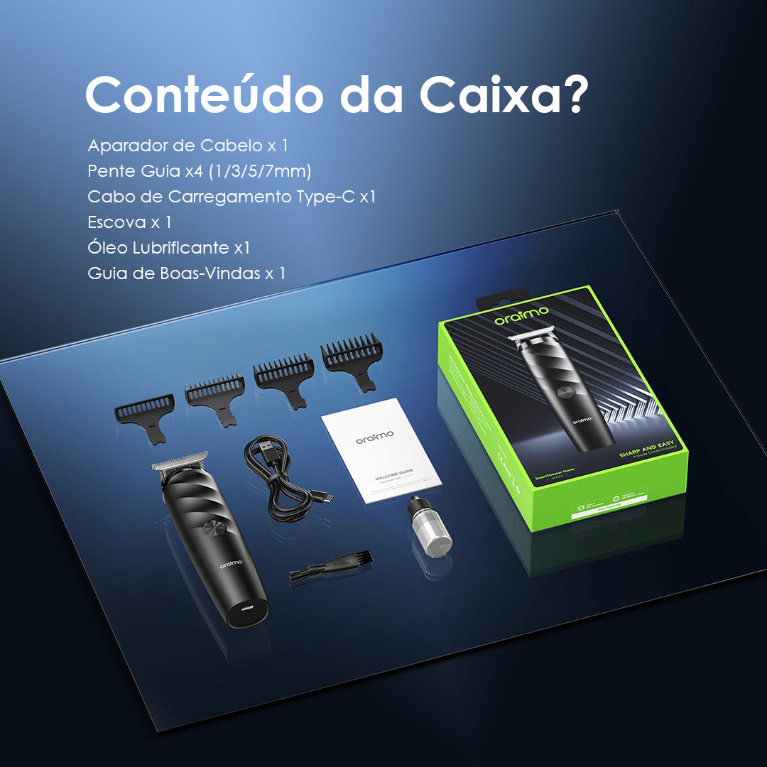 oraimo SmartTrimmer Home Aparador elétrico potente sem fios