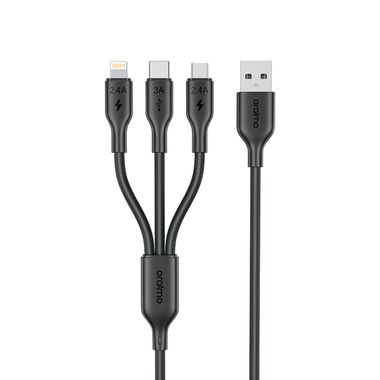 oraimo Duraline 4 3A 1.2M 3 in 1 Cable