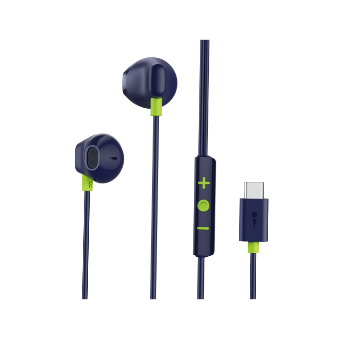 oraimo Halo Airy Tipo-C Fones de Ouvido Semi-Intra-Auriculares com Fio