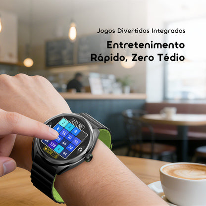 oraimo Watch Nova 2R Relógio inteligente com ecrã AMOLED de 1,43" e autonomia de 35 dias em modo de espera