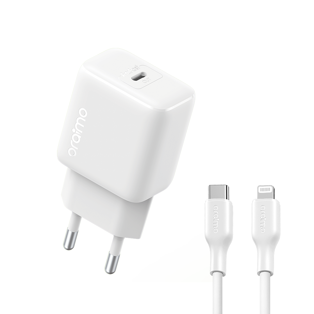 oraimo PowerCube 202 EU Type 20W Compatible Charger Kit