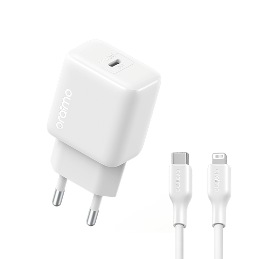 oraimo PowerCube 202 EU Type 20W Compatible Charger Kit