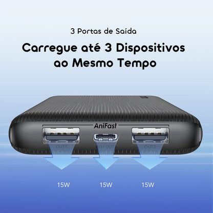 oraimo PowerFlow B11 Bateria externa de 10000mAh e 15W