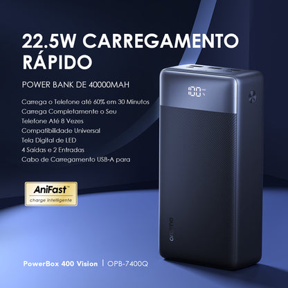 oraimo PowerBox 400 Vision 40000mAh 22.5W Power Bank