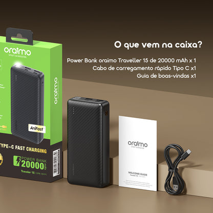 oraimo Traveler 15 Power Bank de 20000mAh