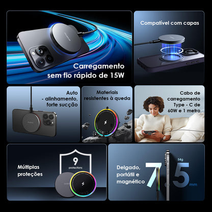 oraimo PowerDock Almofada de carregamento sem fios 15W